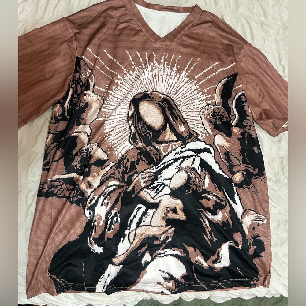 Brown and Black Jesus Jersey